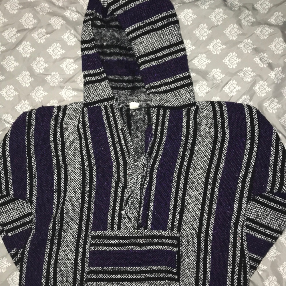 Mexican pancho Baja hoodie